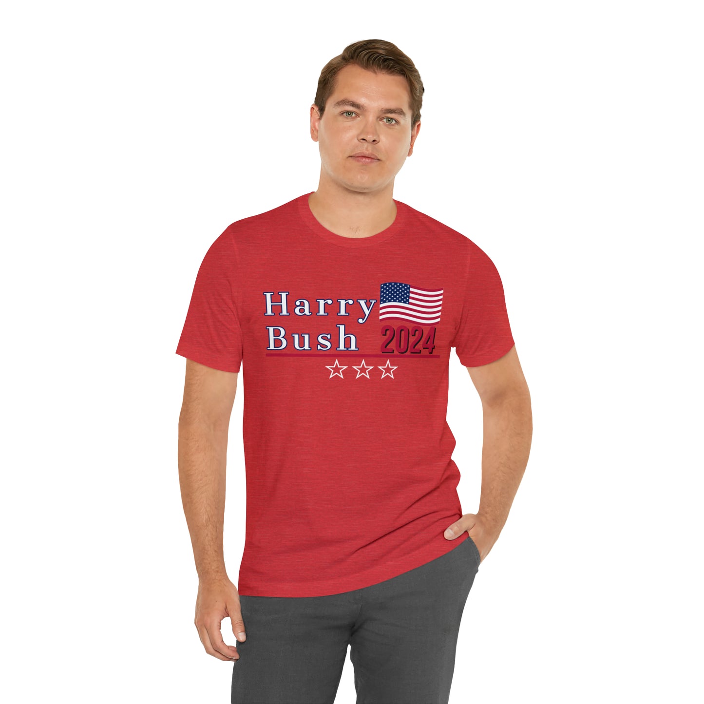 Harry Bush Presidential Pun Unisex Jersey Short Sleeve Tee