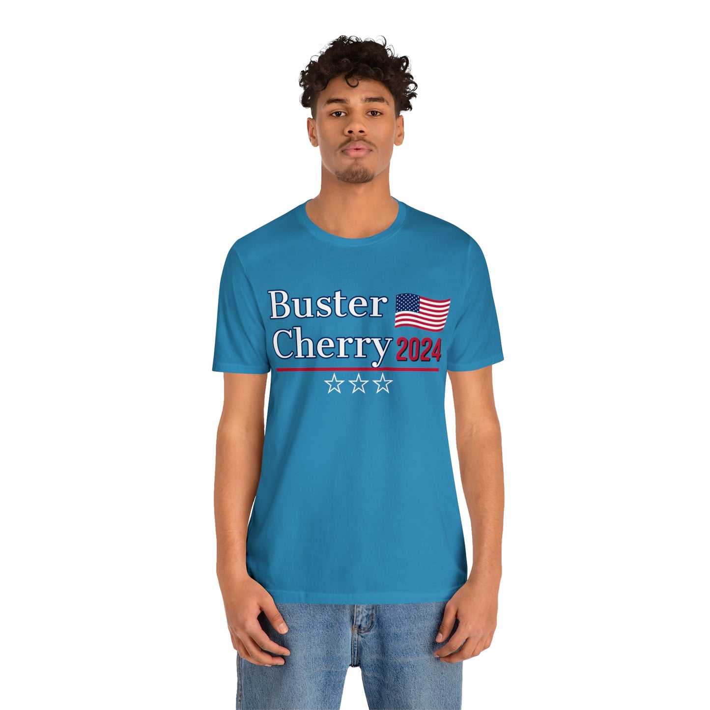 Buster Cherry Presidential Pun Unisex Jersey Short Sleeve Tee