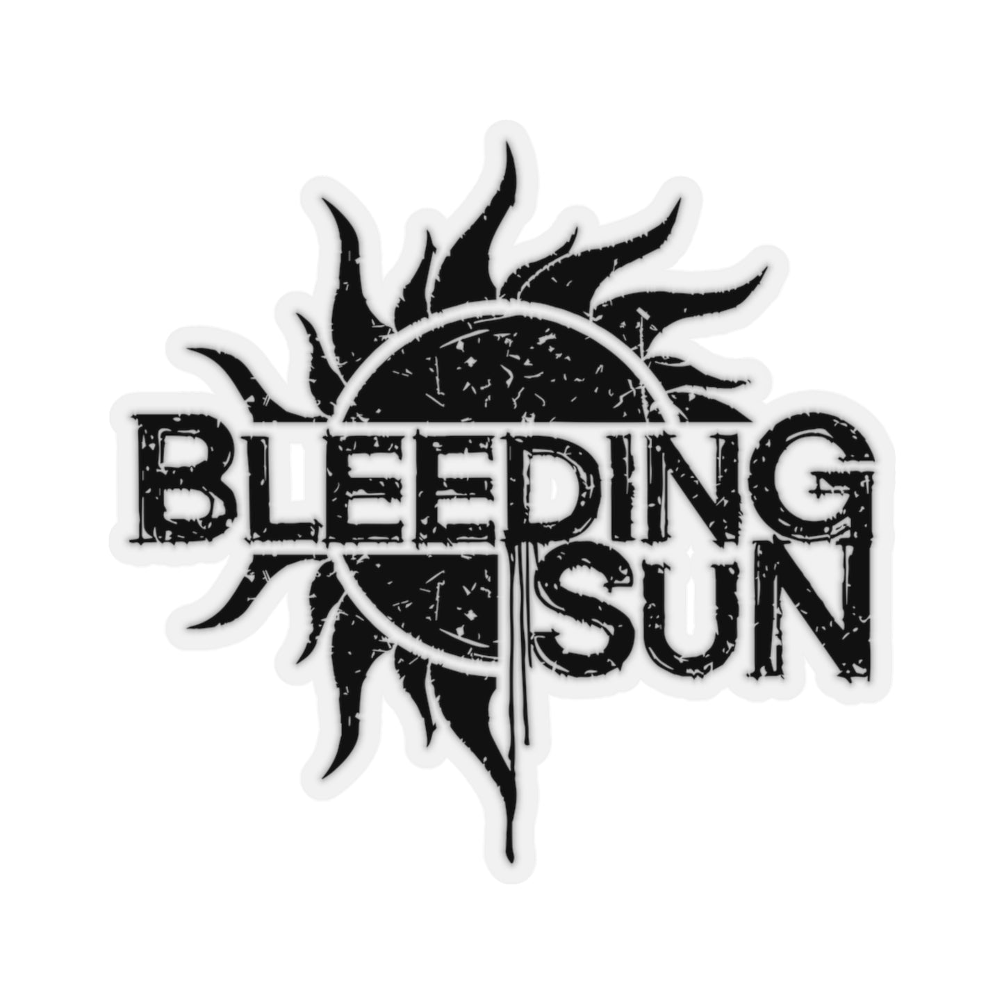 Bleeding Sun Cut Sticker