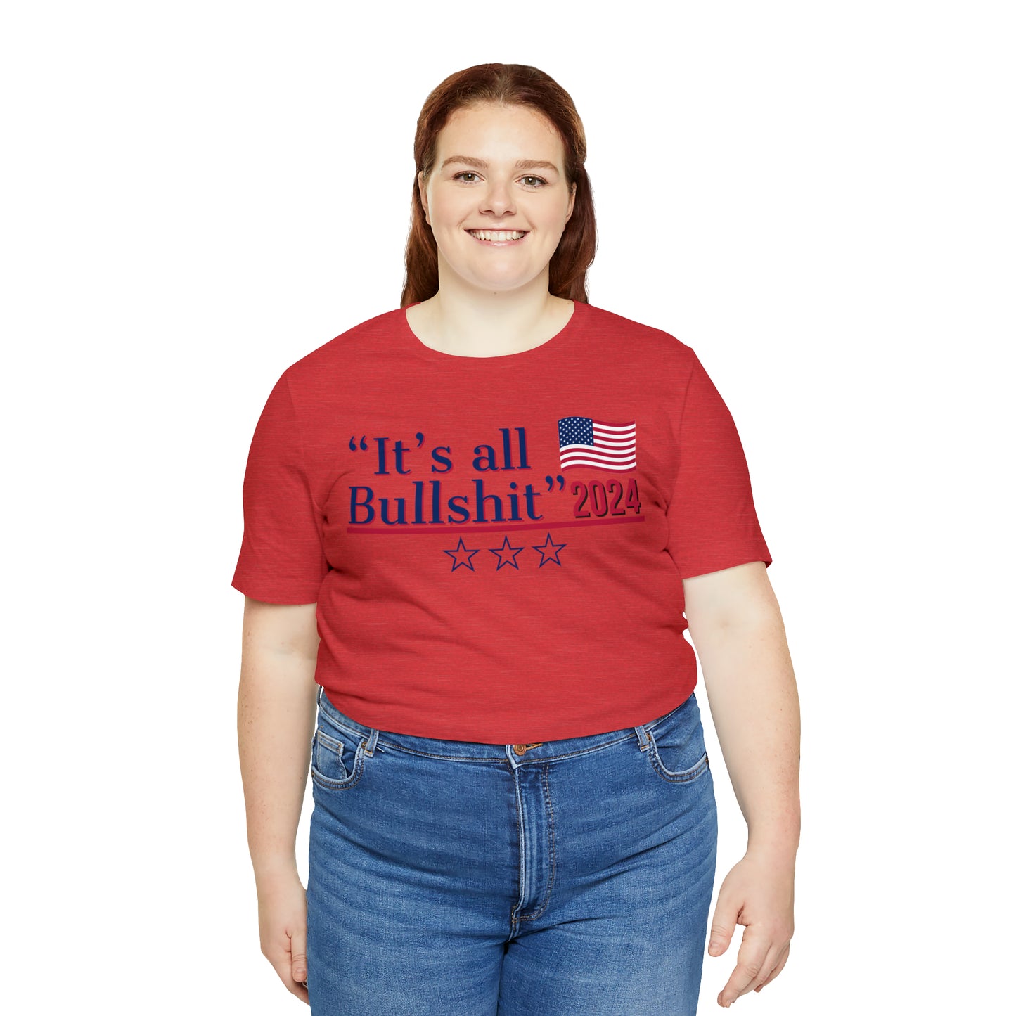 It’s All BS Presidential Pun Unisex Jersey Short Sleeve Tee