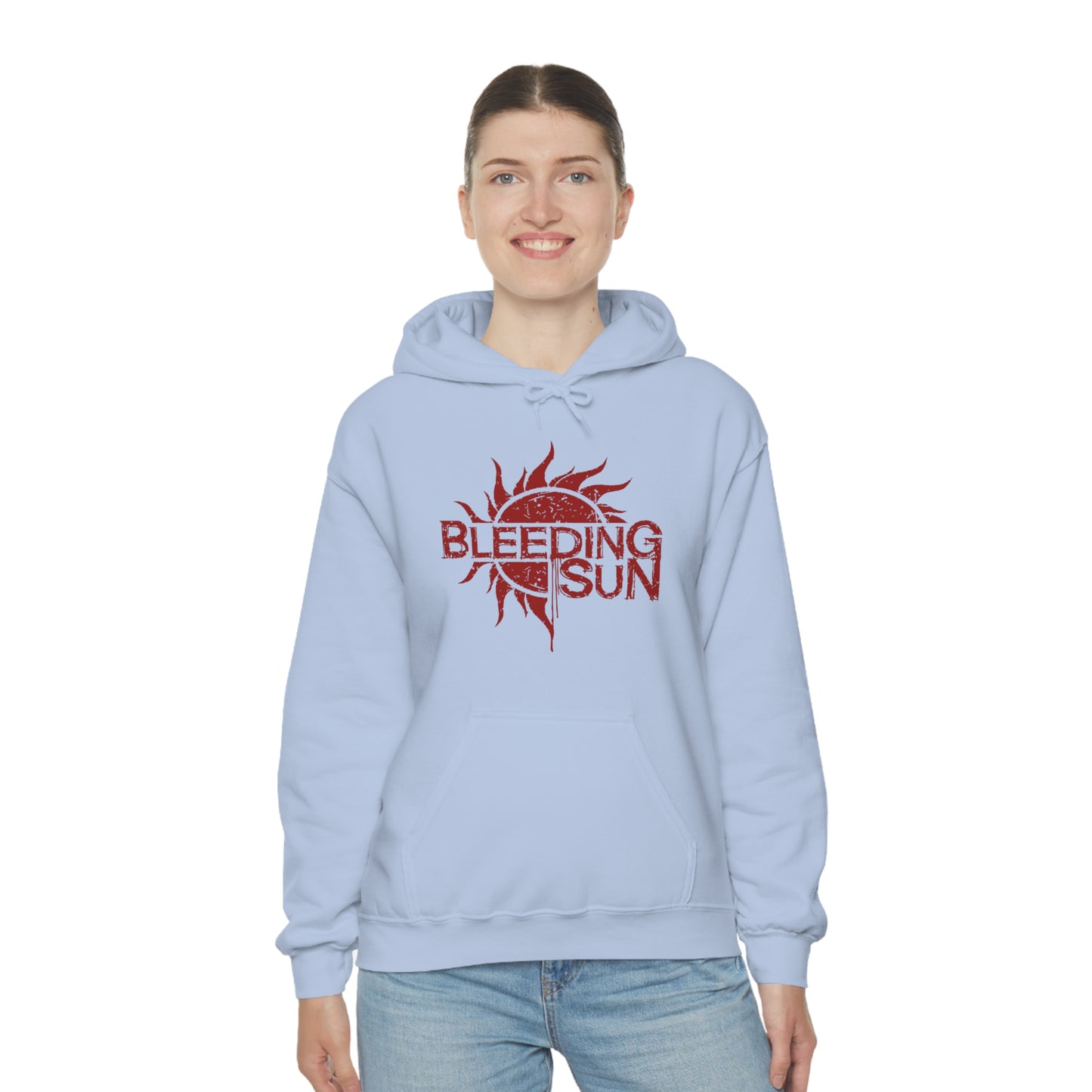 Bleeding Sun Red Logo Unisex Heavy Blend™ Hooded Sweatshirt