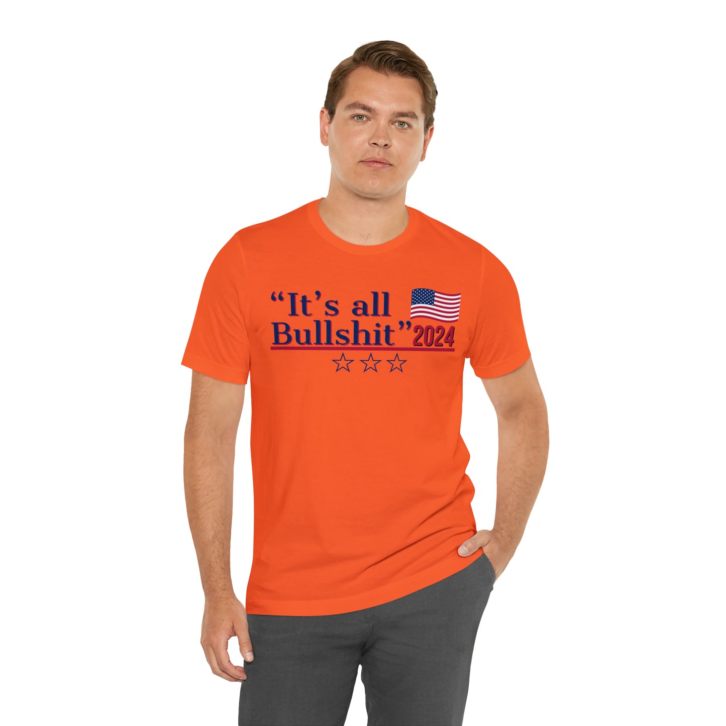 It’s All BS Presidential Pun Unisex Jersey Short Sleeve Tee