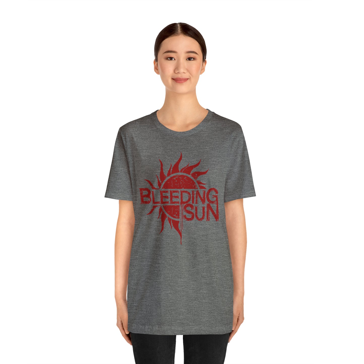 Bleeding Sun Red Logo Unisex Jersey Short Sleeve Tee