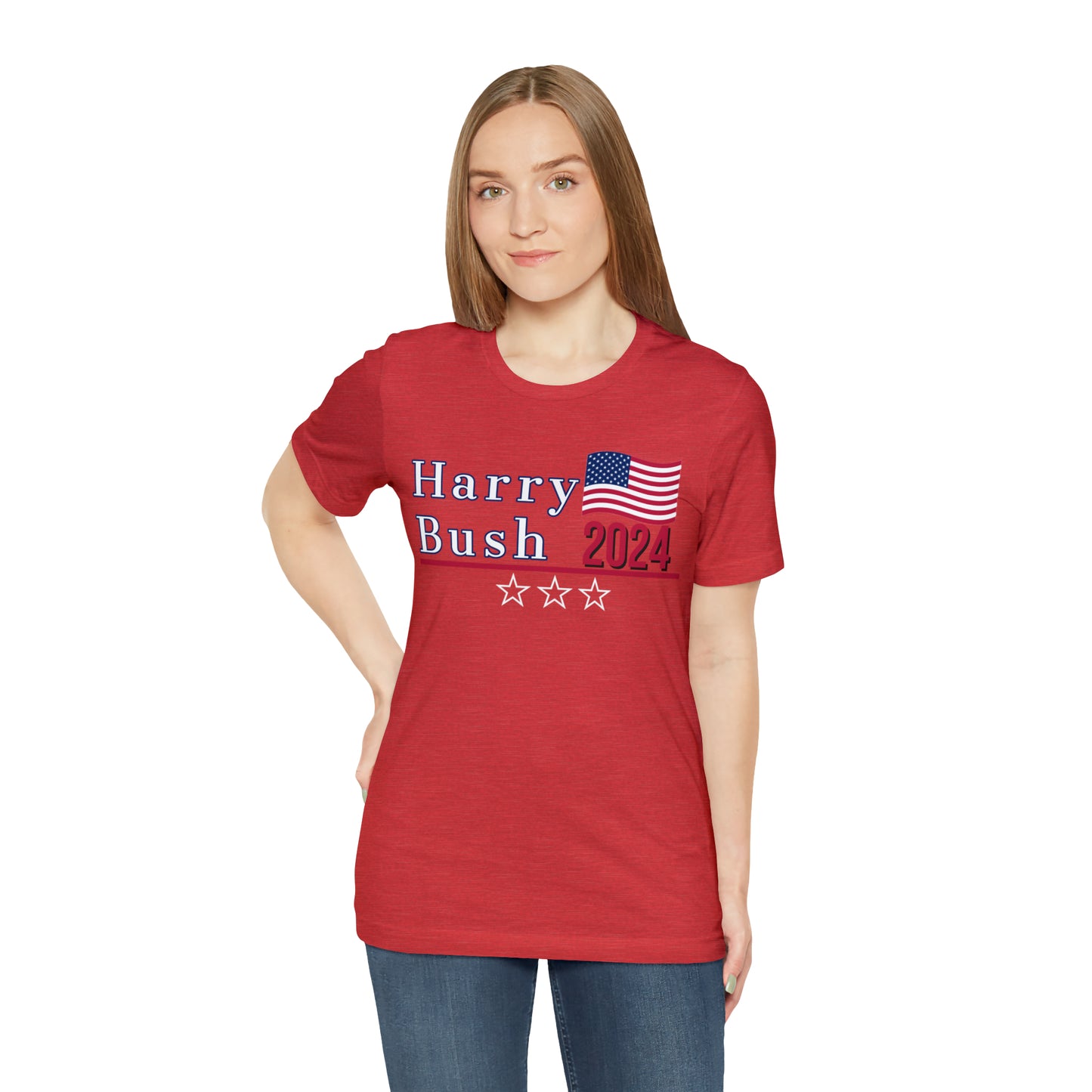 Harry Bush Presidential Pun Unisex Jersey Short Sleeve Tee