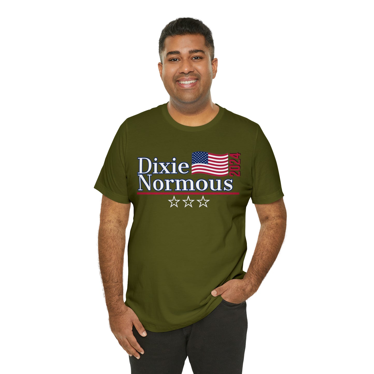 Dixie Normous Presidential Pun Unisex Jersey Short Sleeve Tee