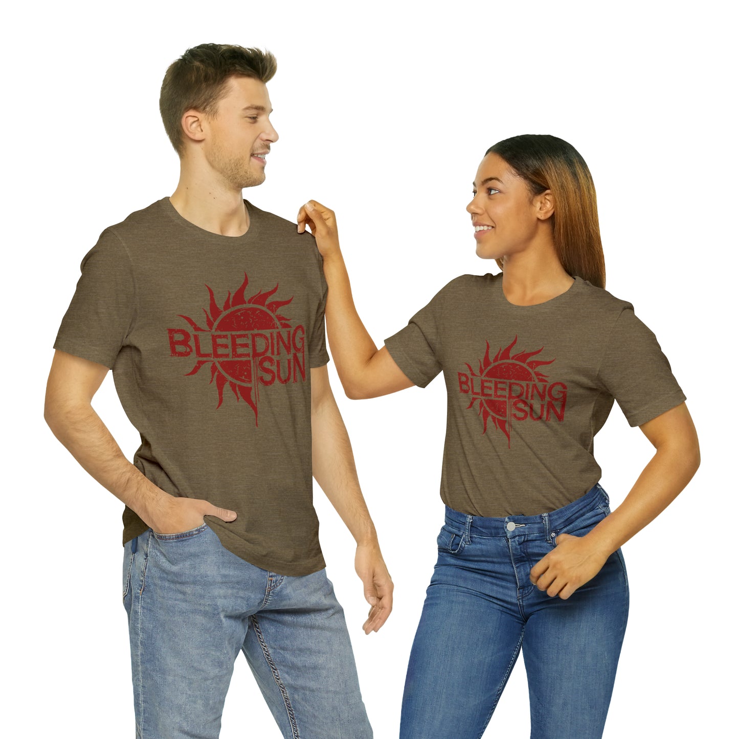 Bleeding Sun Red Logo Unisex Jersey Short Sleeve Tee