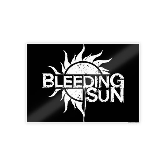 Bleeding Sun White Logo Gloss Poster