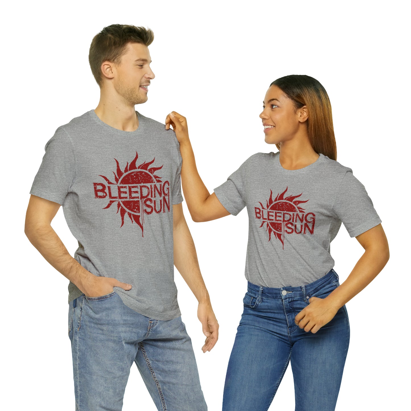 Bleeding Sun Red Logo Unisex Jersey Short Sleeve Tee