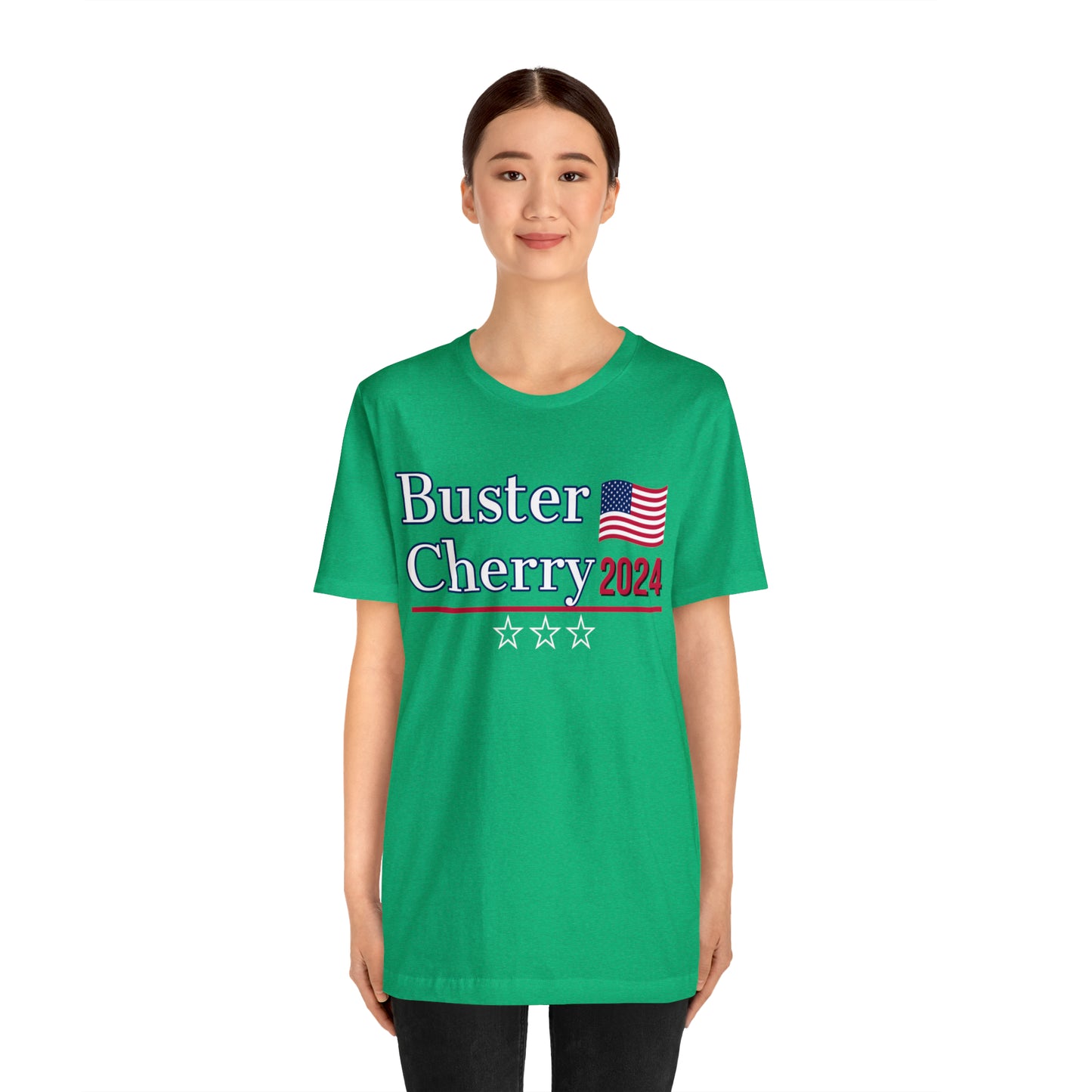 Buster Cherry Presidential Pun Unisex Jersey Short Sleeve Tee