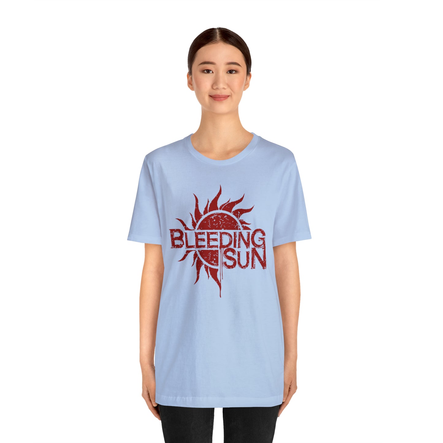 Bleeding Sun Red Logo Unisex Jersey Short Sleeve Tee