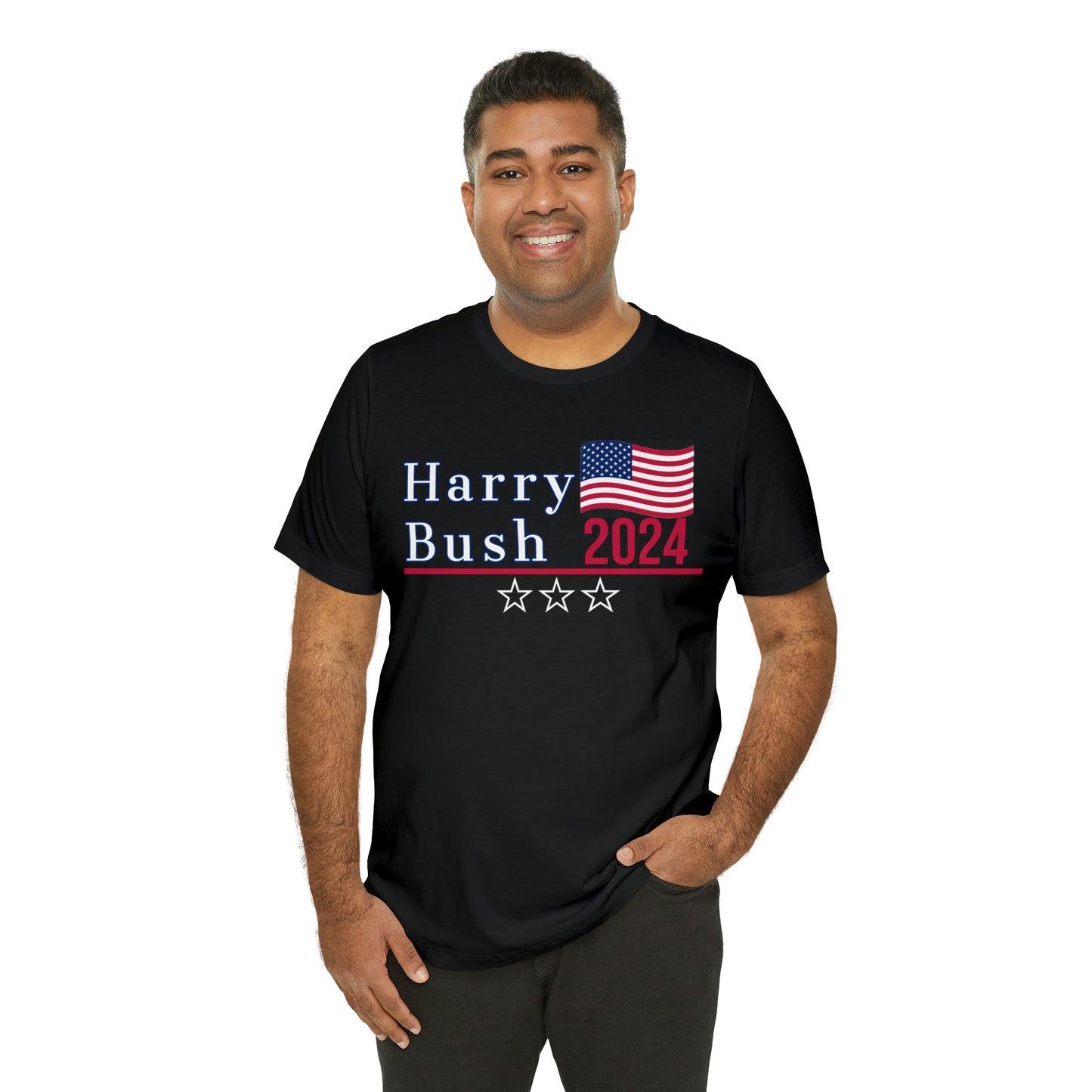 Harry Bush Presidential Pun Unisex Jersey Short Sleeve Tee