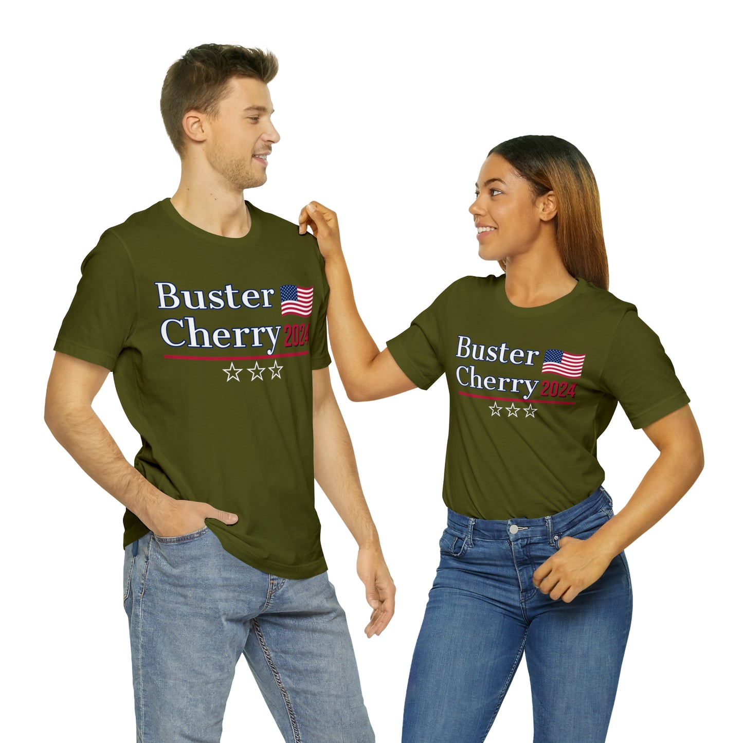 Buster Cherry Presidential Pun Unisex Jersey Short Sleeve Tee