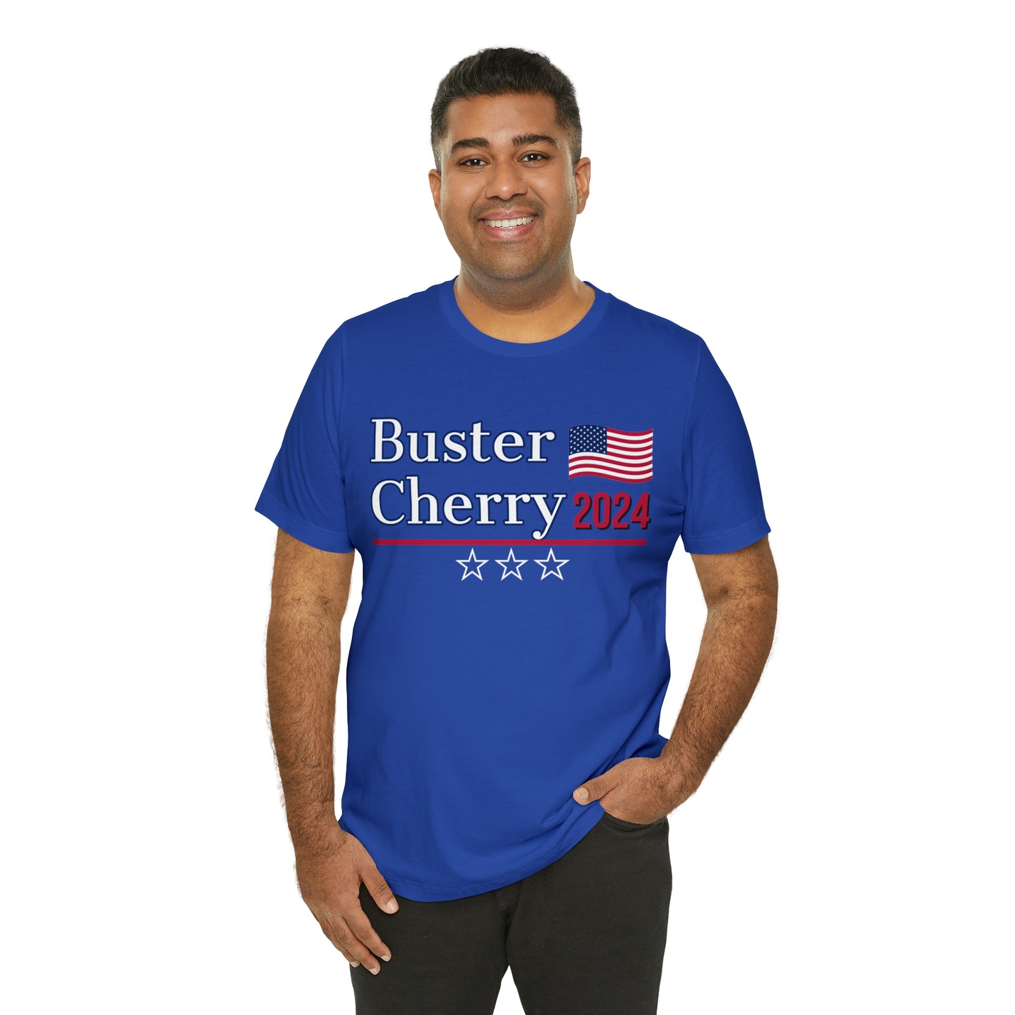 Buster Cherry Presidential Pun Unisex Jersey Short Sleeve Tee