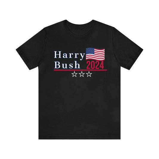 Harry Bush Presidential Pun Unisex Jersey Short Sleeve Tee