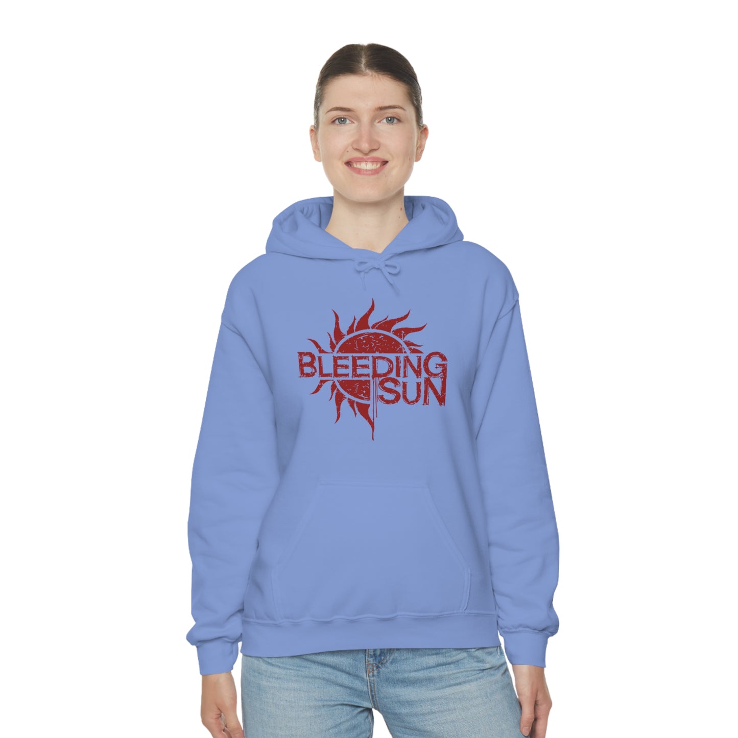 Bleeding Sun Red Logo Unisex Heavy Blend™ Hooded Sweatshirt