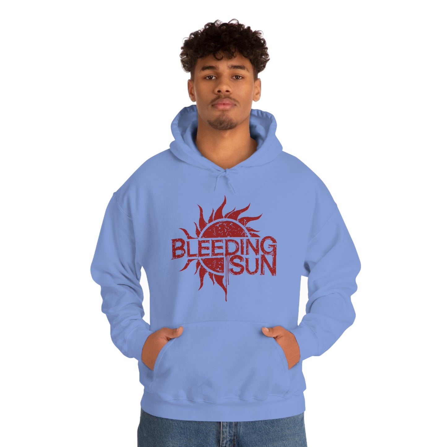 Bleeding Sun Red Logo Unisex Heavy Blend™ Hooded Sweatshirt