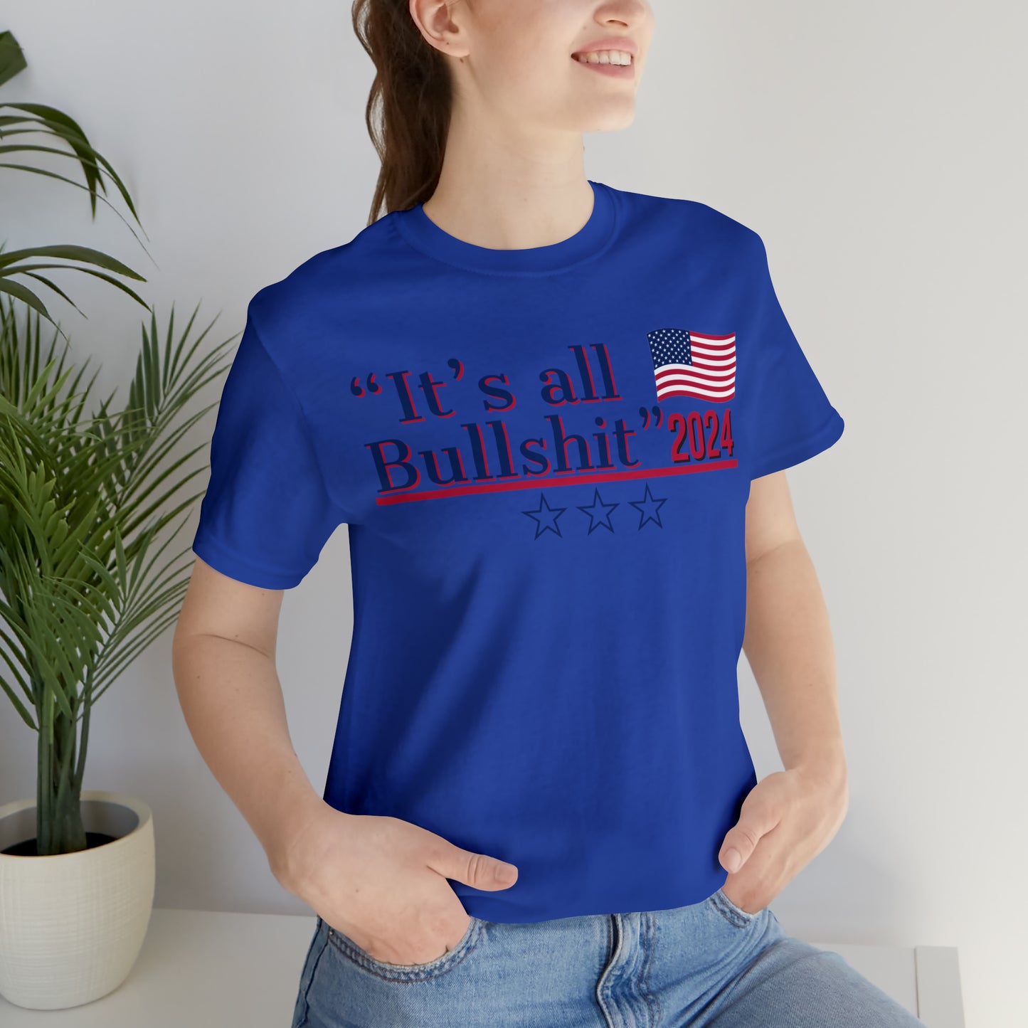 It’s All BS Presidential Pun Unisex Jersey Short Sleeve Tee