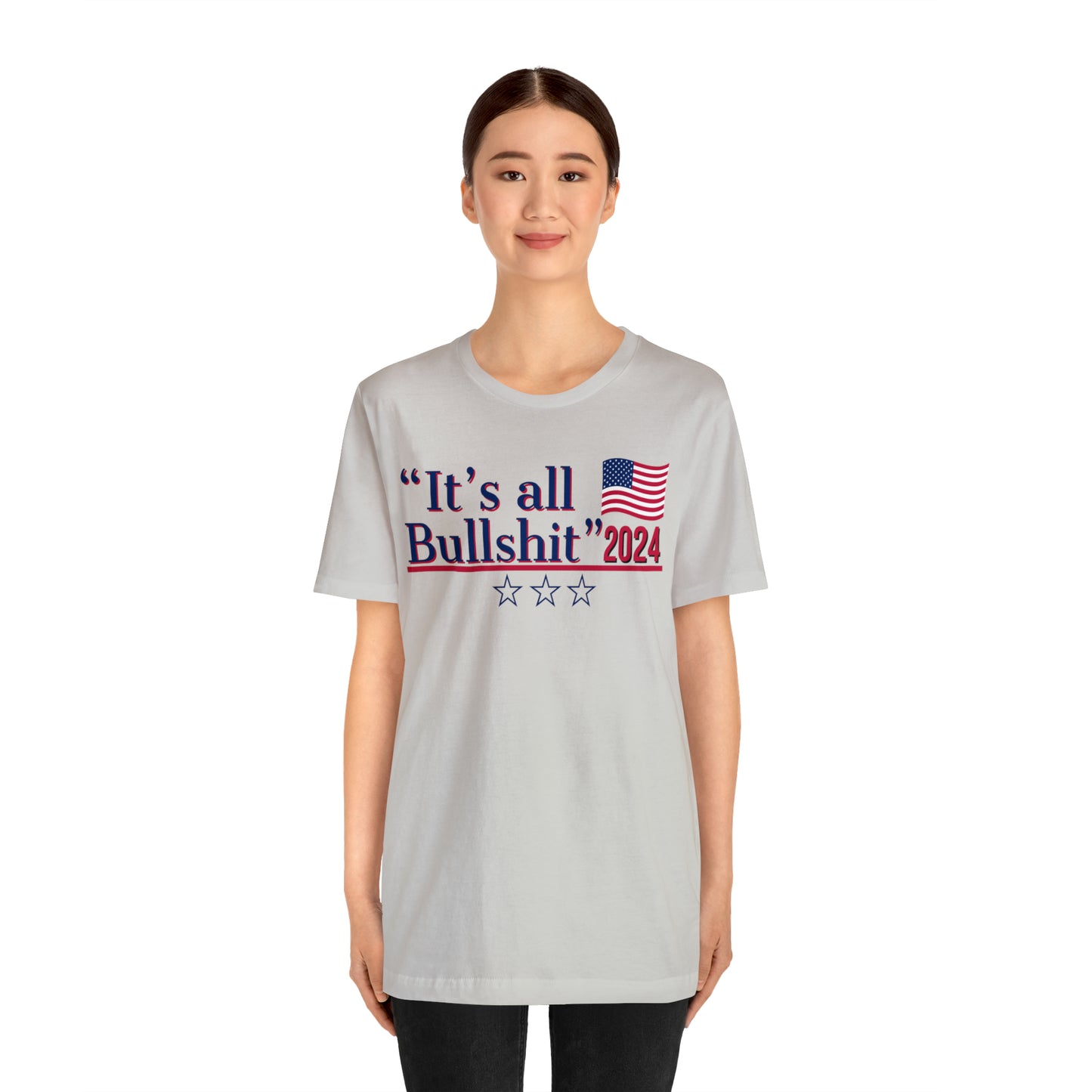 It’s All BS Presidential Pun Unisex Jersey Short Sleeve Tee