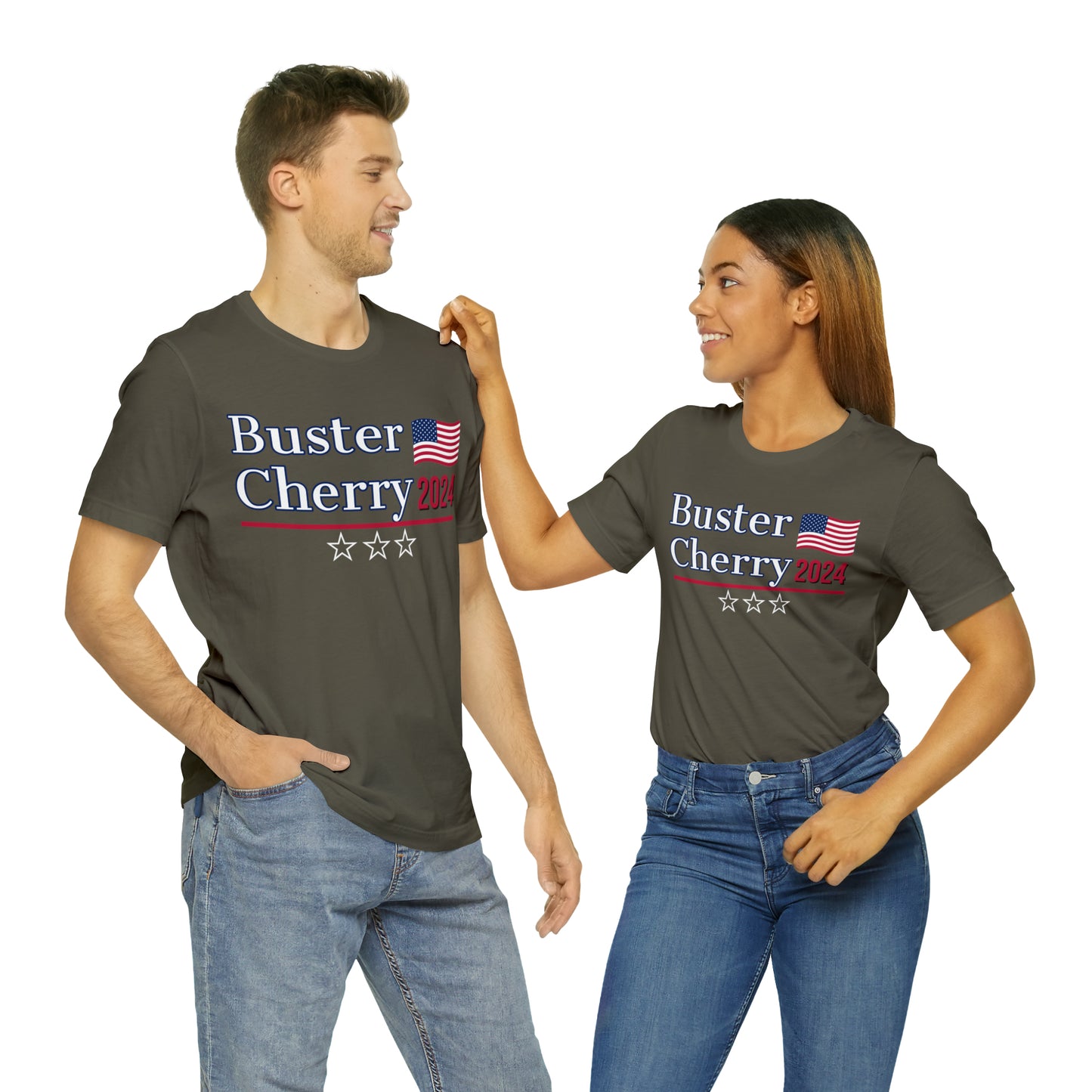 Buster Cherry Presidential Pun Unisex Jersey Short Sleeve Tee