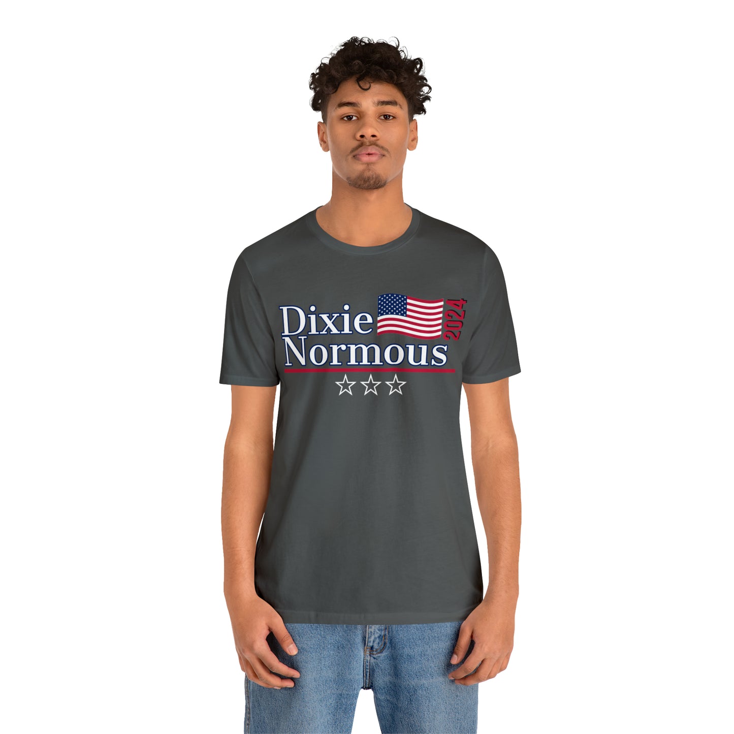 Dixie Normous Presidential Pun Unisex Jersey Short Sleeve Tee